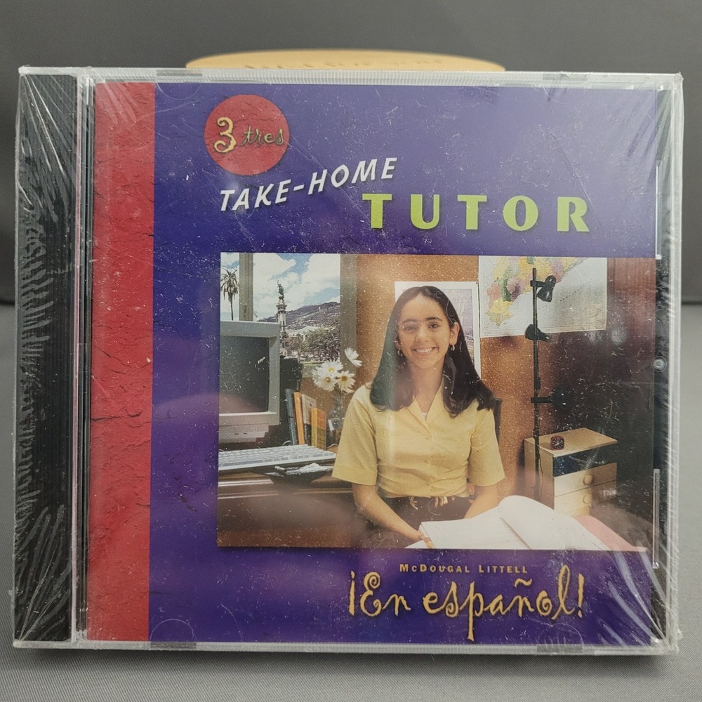 En Español! 3‎ Tres Take-Home Tutor McDougal Littell (CD-ROM, 2004) *SEALED*